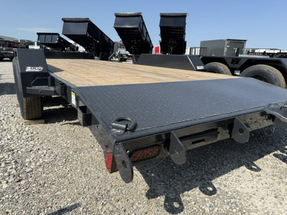 New 2027 Hillcrest Black-Grey 82"x18'+2' 10k Car Hauler Trailer