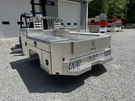 New Martin Truck Bodies Aluminum Gooseneck Service Body DRW 8' Diamond Tread *Clear Lens * Back Window Cut Out Gooseneck Bodies