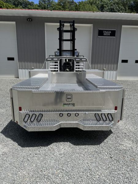 New Martin Truck Bodies Aluminum Gooseneck Service Body DRW 8' Diamond Tread *Clear Lens * Back Window Cut Out Gooseneck Bodies