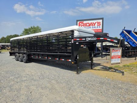 New 2027 Delco Trailers B8 32' Bar Top 6'/8  wide Cattleman Series Livestock Trailer Stock / Stock Combo Trailer