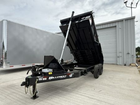 New Hillcrest Dump 7x14 17.6k 2' BP W/ HD Tube Ramps