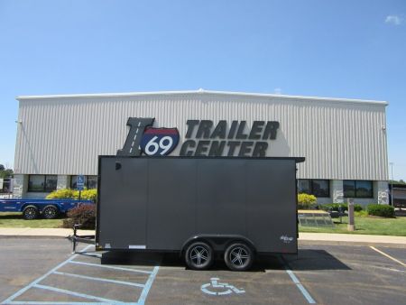 New 2026 Cargo Express 7 x16 KE-DX8416-070 Cargo / Enclosed Trailer 7K / Black Trim / Rear Flare