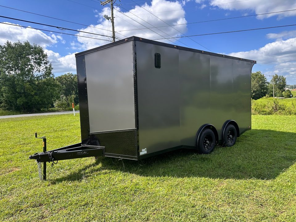 New 2026 8.5x16 Car Hauler-5200 Torsions- Charcoal poly- Enclosed Car Hauler