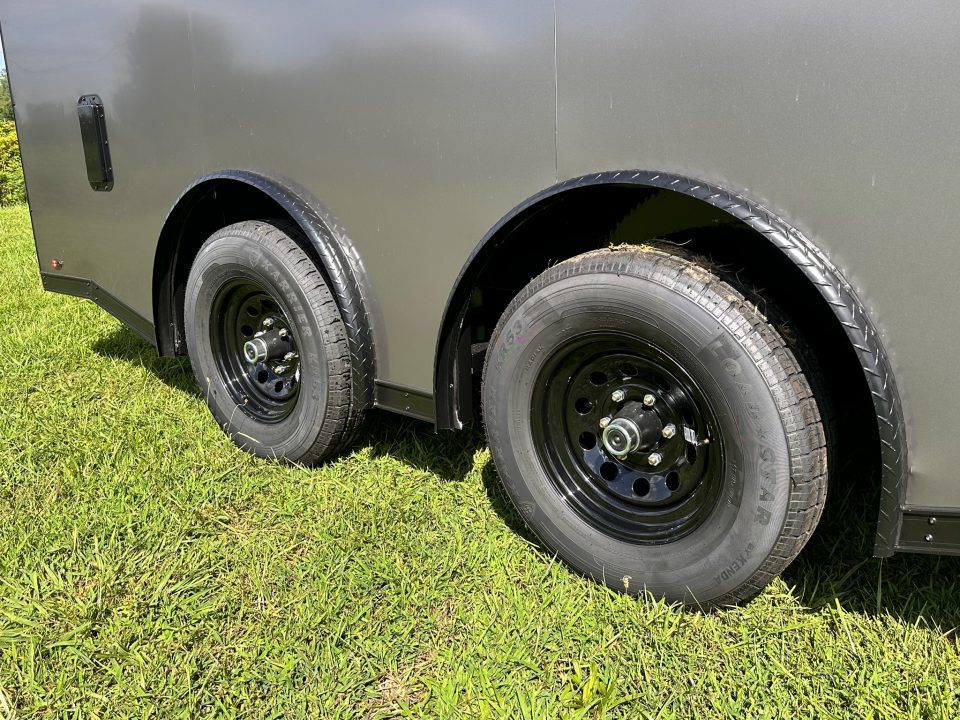 New 2026 8.5x16 Car Hauler-5200 Torsions- Charcoal poly- Enclosed Car Hauler