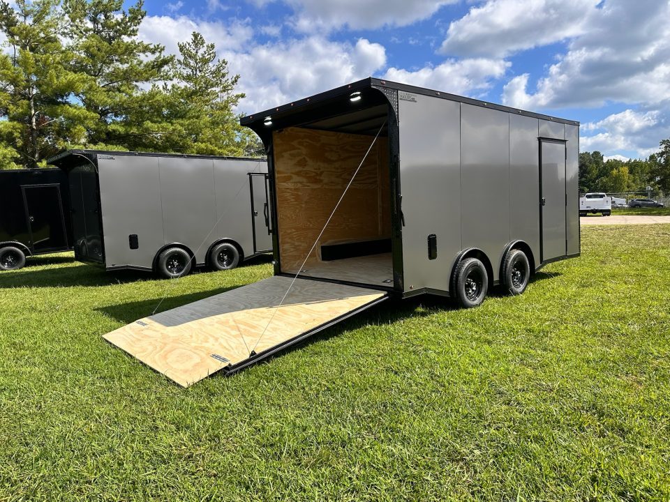 New 2026 8.5x16 Car Hauler-5200 Torsions- Charcoal poly- Enclosed Car Hauler