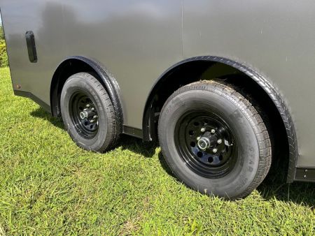New 2026 8.5x16 Car Hauler-5200 Torsions- Charcoal poly- Enclosed Car Hauler