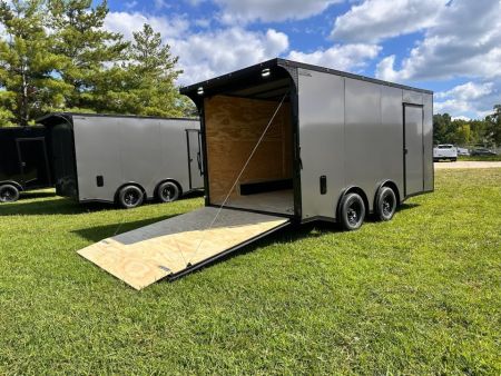 New 2026 8.5x16 Car Hauler-5200 Torsions- Charcoal poly- Enclosed Car Hauler