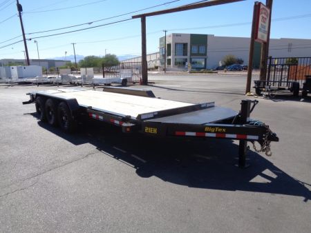 New 2027 Big Tex Trailers * 21EH-22 * 22ft Super Duty Triple Axle Seamless I-Beam Equipment Trailer w/ Mega Ramps (21K GVWR)