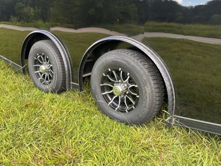 New 2027 Rock Solid Cargo 8.5x24 Race Trailer- 7'6" Interior-Finished Interior- 5200lb Torsion Axle - Black Poly - Blackout-Car/Racing Trailer Car / Racing Trailer