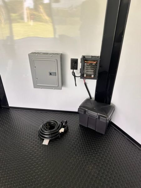 New 2027 Rock Solid Cargo 8.5x24 Race Trailer- 7'6" Interior-Finished Interior- 5200lb Torsion Axle - Black Poly - Blackout-Car/Racing Trailer Car / Racing Trailer