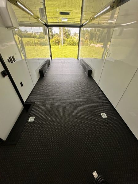 New 2027 Rock Solid Cargo 8.5x24 Race Trailer- 7'6" Interior-Finished Interior- 5200lb Torsion Axle - Black Poly - Blackout-Car/Racing Trailer Car / Racing Trailer