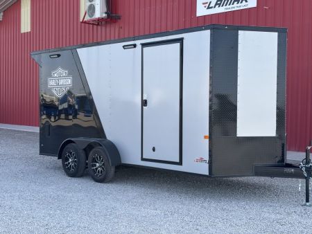 New 2027 Rock Solid Cargo 7X16 TANDEM AXLE ENCLOSED 7K CARGO HARLEY DAVIDSON Cargo / Enclosed Trailer