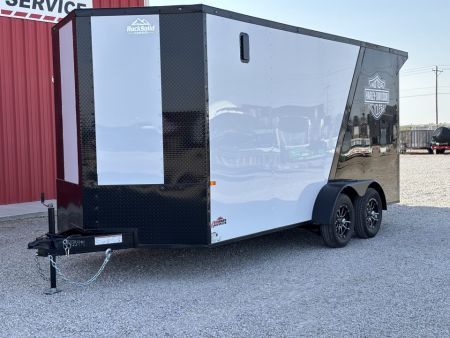 New 2027 Rock Solid Cargo 7X16 TANDEM AXLE ENCLOSED 7K CARGO HARLEY DAVIDSON Cargo / Enclosed Trailer