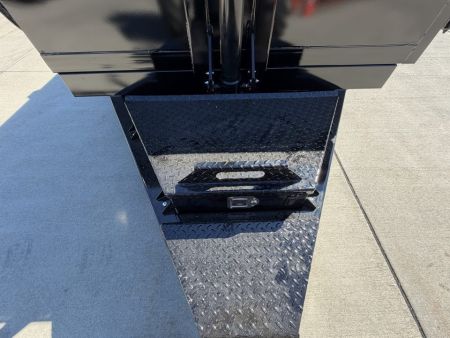 New 2026 Midsota 82" x 16' Versa Dump W/ Telescopic Cylinder - Hydraulic Jack - Side Swing Door (Spare Tire/Ramps/Tarp Included) - Black - 15,400# GVWR