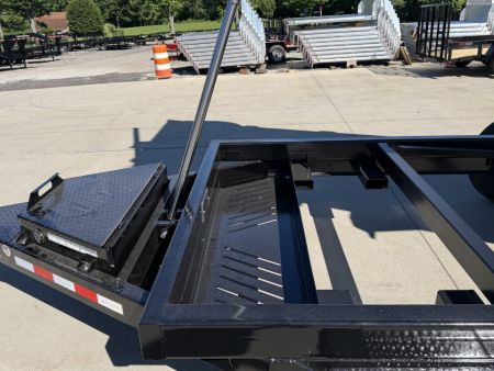 New 2026 Midsota 82" x 16' Versa Dump W/ Telescopic Cylinder - Hydraulic Jack - Side Swing Door (Spare Tire/Ramps/Tarp Included) - Black - 15,400# GVWR