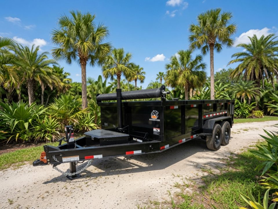 New 2026 Panther Cargo 7x16 Black Dump Trailer – 14K GVWR | 2' Steel Sides | Heavy-Duty Dump Trailer