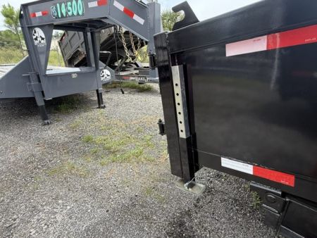 New 2026 Panther Cargo 7x16 Black Dump Trailer – 14K GVWR | 2' Steel Sides | Heavy-Duty Dump Trailer