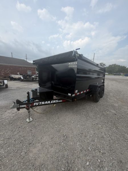 New 2027 PJ Trailers D7142 Dump Trailer 83X14 TA HIGH SIDE (GVW:14000) BLACK