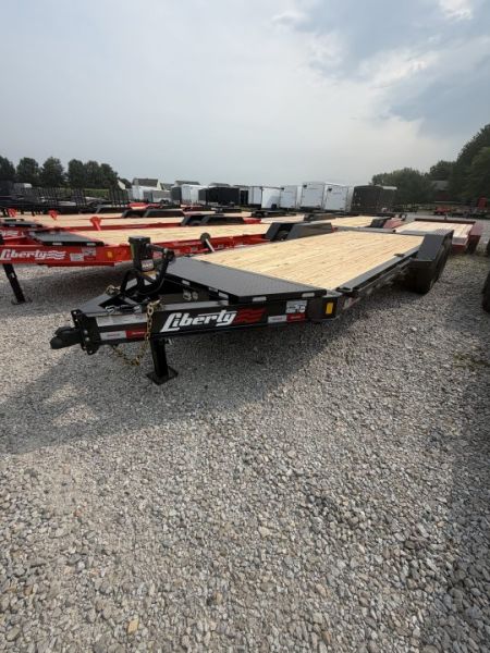 New 2026 Liberty Equipment Trailer LE14K83X17+3B8 83X20 TA DOVETAIL W/ MAMMOTH RAMPS (GVW:15400) ARSENAL GREY METALLIC