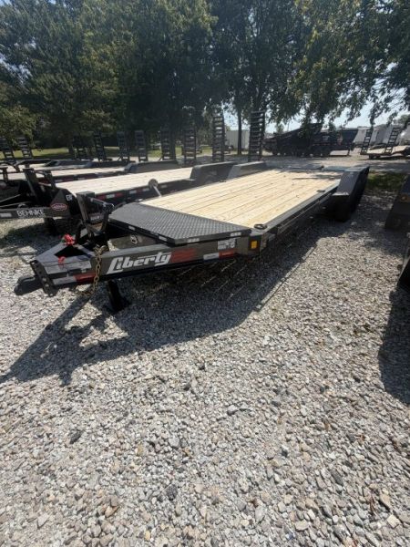 New 2026 Liberty Equipment Trailer LE14K83X17+3B8 83X20 TA DOVETAIL W/ MAMMOTH RAMPS (GVW:15400) ARSENAL GREY METALLIC