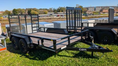 New 2026 CAM Superline 7x12 Tandem Utility Trailer w/ Spring Assist Gate