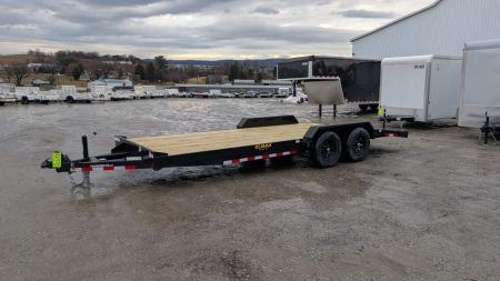 New 2026 CAM Superline 18' Wood Deck Car Hauler w/ DS Removable Fender