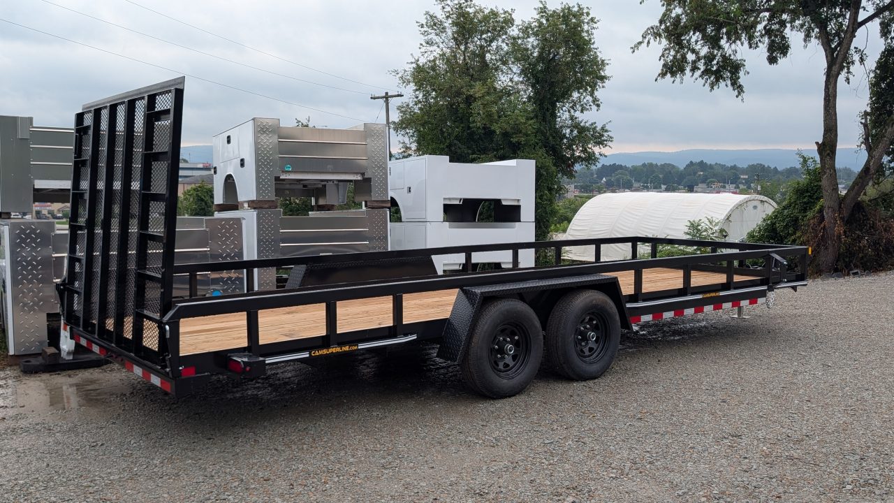 New 2026 CAM Superline 7x22 HD Utility Trailer w/ Spring Assist Gate
