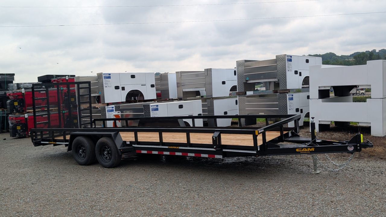 New 2026 CAM Superline 7x22 HD Utility Trailer w/ Spring Assist Gate