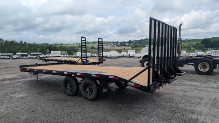 New 2026 CAM Superline 17+3 General Duty Flat Deck Deckover w/ Landscape Ramps