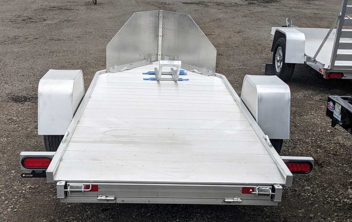 New 2027 Aluma MC10 Motorcycle Trailer w/ Pull Out Ramp