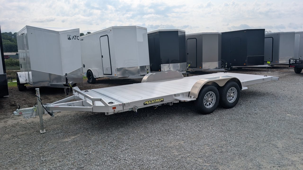 New NEW 2027 Aluma 18' (20" Stationary + 18' TILT) Tilt Trailer (CAR HAULER)