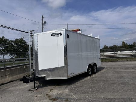 New 2026 Formula Trailers 8.5 X 16 FT ENCLOSED V-NOSE CARGO TRAILER RAMP DOOR 7 FT INT HT LADDER RACK10K GVWR