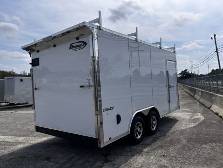 New 2026 Formula Trailers 8.5 X 16 FT ENCLOSED V-NOSE CARGO TRAILER RAMP DOOR 7 FT INT HT LADDER RACK10K GVWR
