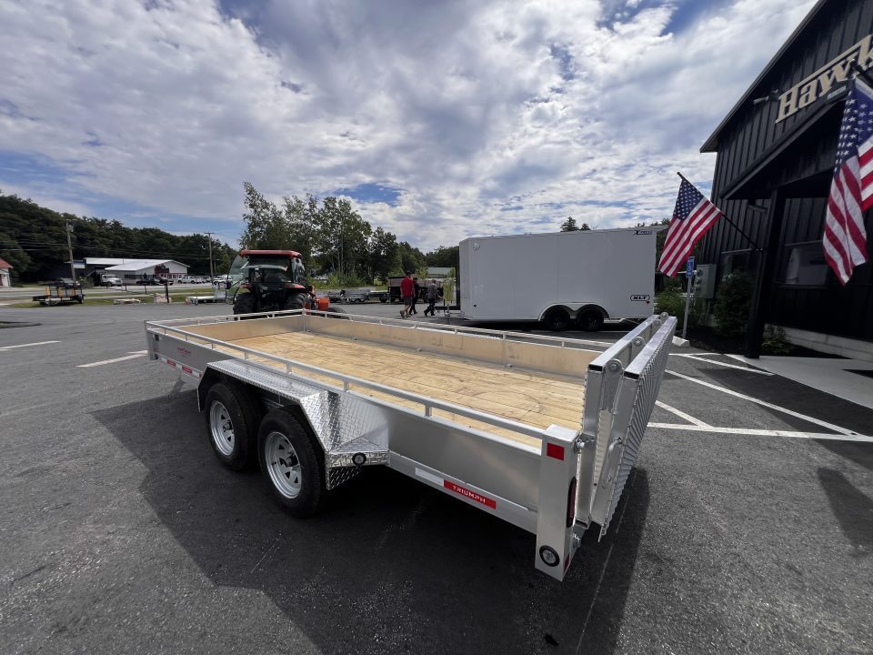 New 2027 Triumph 7X16 Aluminum Utility Trailer / Bi Fold Ramp - 7000GVW