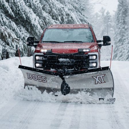 New 2026 BOSS Snowplow 9'2  Stainless Steel XT V-Plow - Full Trip w/Cold Front Tech