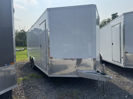 New 2027 E-Z Hauler EZEC8.5X20CH XLT PRO 10K 71 SERIES Car Hauler ELITE ESCAPE DOOR, REAR CANOPY, 7 FT 1 INCH INTERIOR HEIGHT, FREE ALUMINUM WHEEL UPGRADE