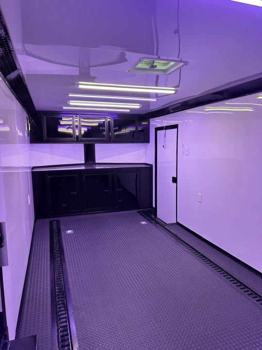 New 2026 8.5x28 Race Trailer - Finished Interior- 7000lb Spread Torsion - Recessed E-Track-Full Escape Door-Removable Fender