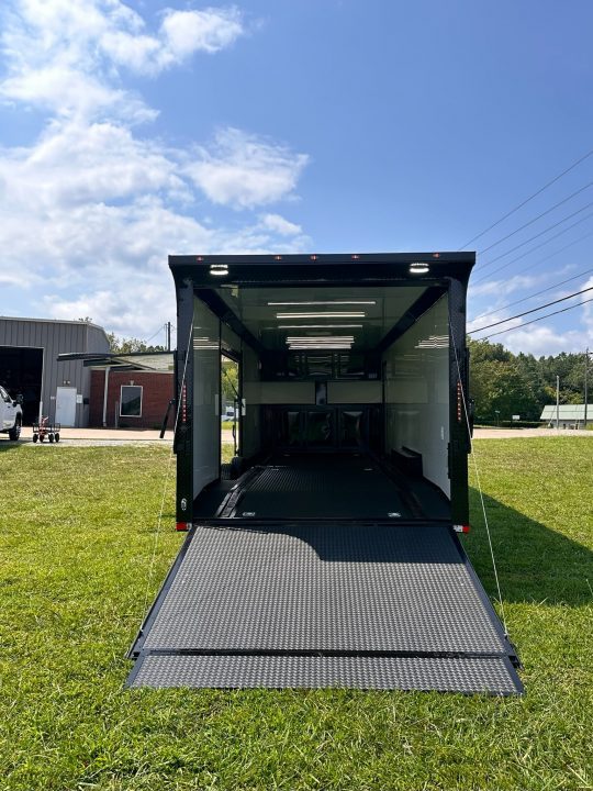 New 2026 8.5x28 Race Trailer - Finished Interior- 7000lb Spread Torsion - Recessed E-Track-Full Escape Door-Removable Fender