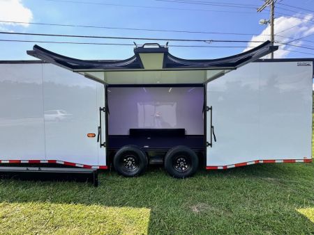 New 2026 8.5x28 Race Trailer - Finished Interior- 7000lb Spread Torsion - Recessed E-Track-Full Escape Door-Removable Fender