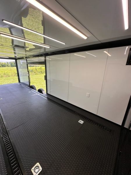 New 2026 8.5x28 Race Trailer - Finished Interior- 7000lb Spread Torsion - Recessed E-Track-Full Escape Door-Removable Fender