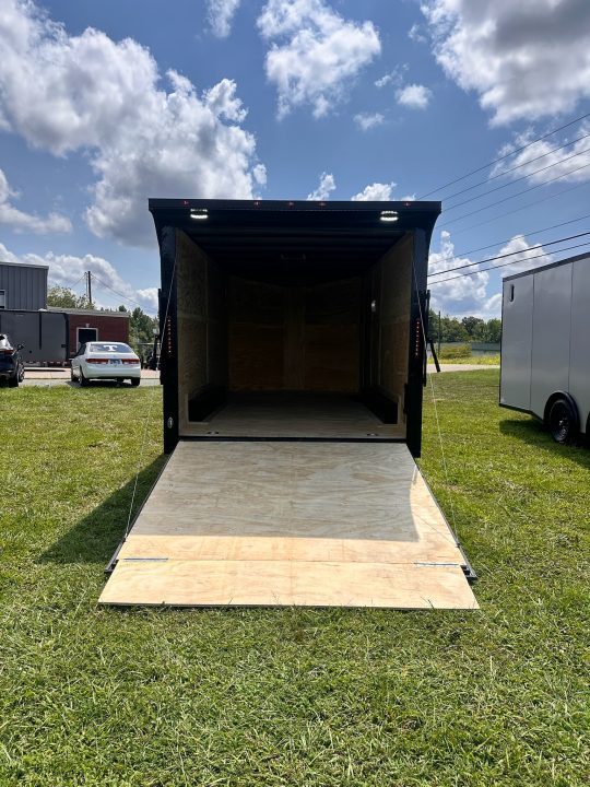 New 2026 8.5x16 Car Hauler-5200 Torsions- White poly- Enclosed Car Hauler