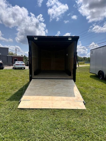 New 2026 8.5x16 Car Hauler-5200 Torsions- White poly- Enclosed Car Hauler
