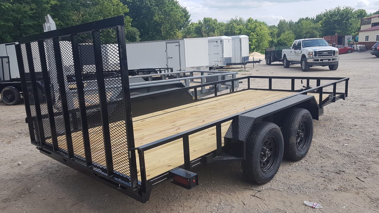 New 2026 MEB 83" x 16' Utility Trailer with Ramp Gate 7K GVWR