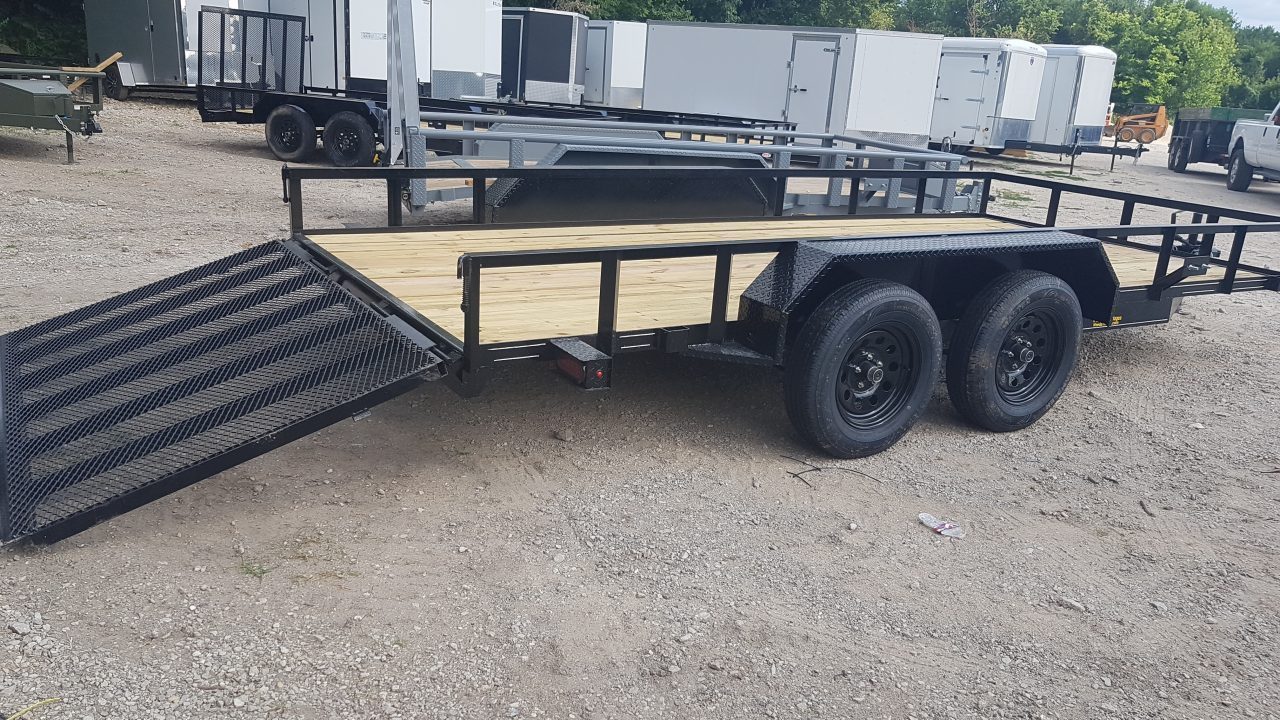 New 2026 MEB 83" x 16' Utility Trailer with Ramp Gate 7K GVWR
