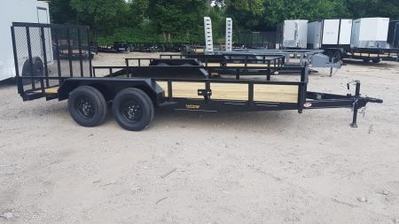 New 2026 MEB 83" x 16' Utility Trailer with Ramp Gate 7K GVWR