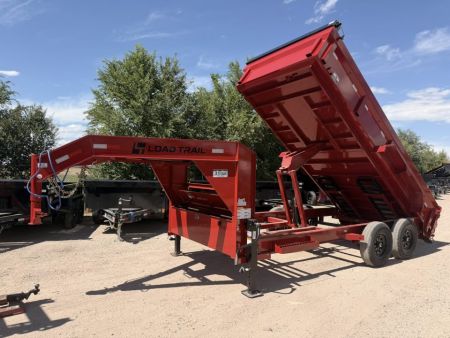 New 2027 Load Trail 7-16 Gooseneck Dump W/ 7 Gauge Floor 7K Axles