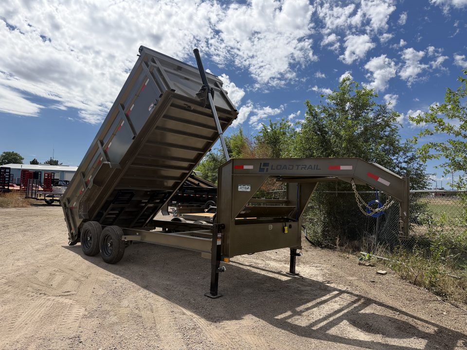 New 2026 Load Trail 7-16-4H Gooseneck Dump W/ 7 Gauge Floor 8K Axles