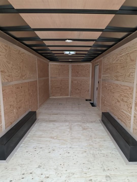 New SALE! ENCLOSED CAR HAULER CARGO BOX 2027 CONTINENTAL VHW8524TA3 8.5X24 10,400 GVWR TRAILER DOVE GRAY