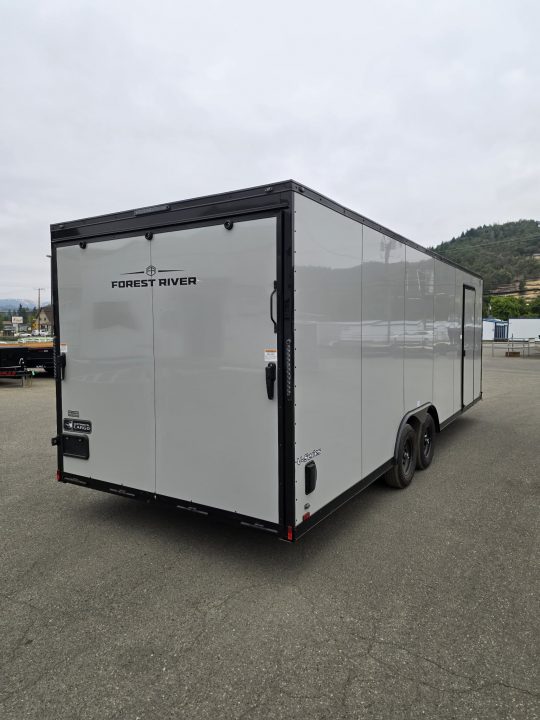 New SALE! ENCLOSED CAR HAULER CARGO BOX 2027 CONTINENTAL VHW8524TA3 8.5X24 10,400 GVWR TRAILER DOVE GRAY