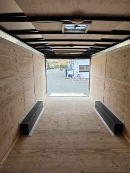 New SALE! ENCLOSED CAR HAULER CARGO BOX 2027 CONTINENTAL VHW8524TA3 8.5X24 10,400 GVWR TRAILER DOVE GRAY